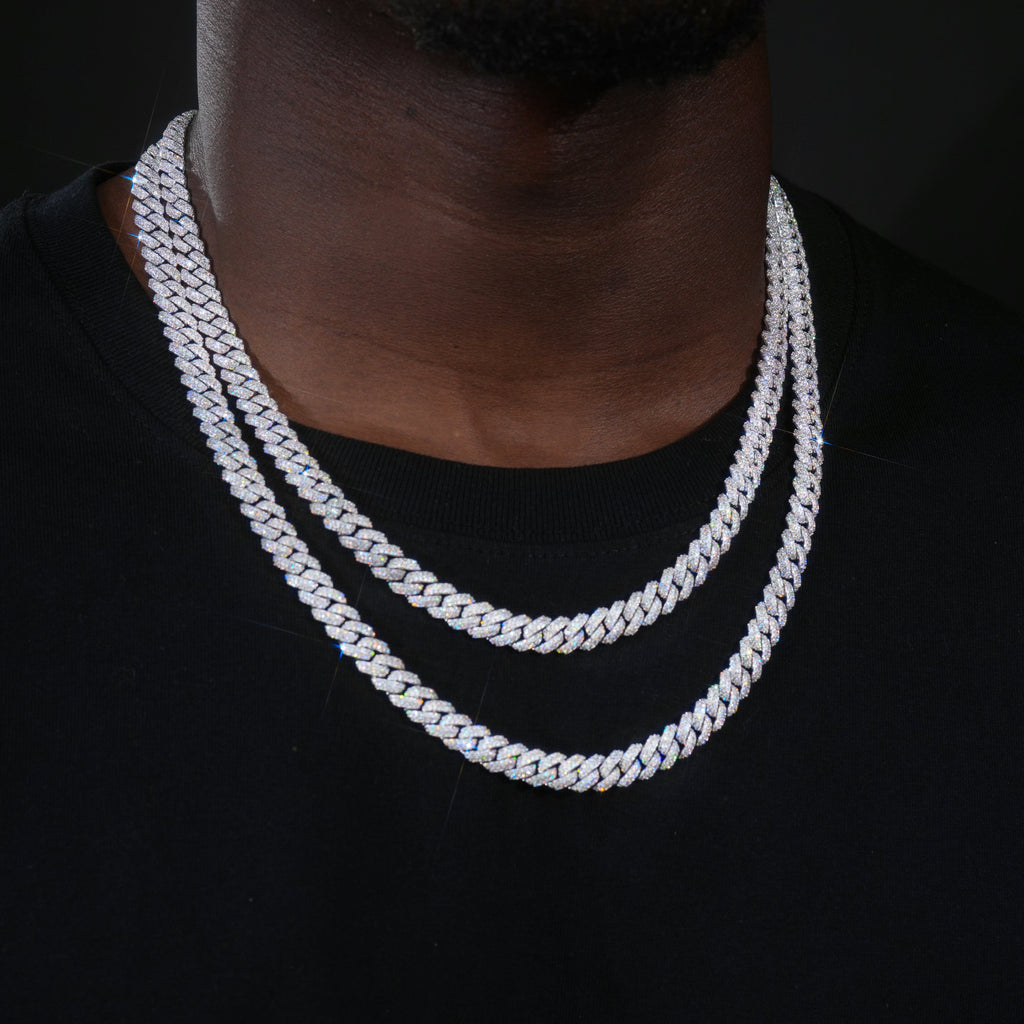 VVS Moissanite 8.5MM Cuban Link Chain