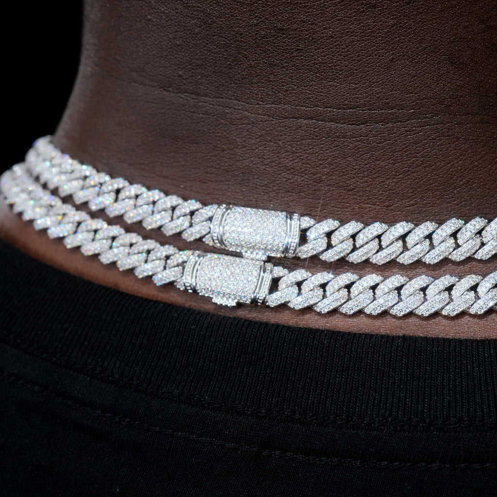 VVS Moissanite 8.5MM Cuban Link Chain