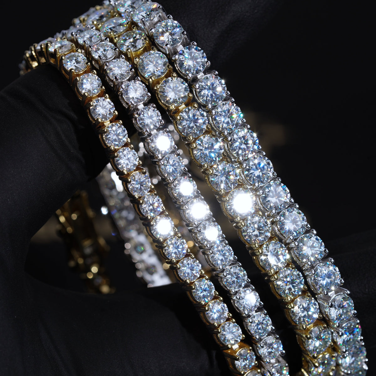 5MM 925S & VVS Moissanite Tennis Bracelet White Gold